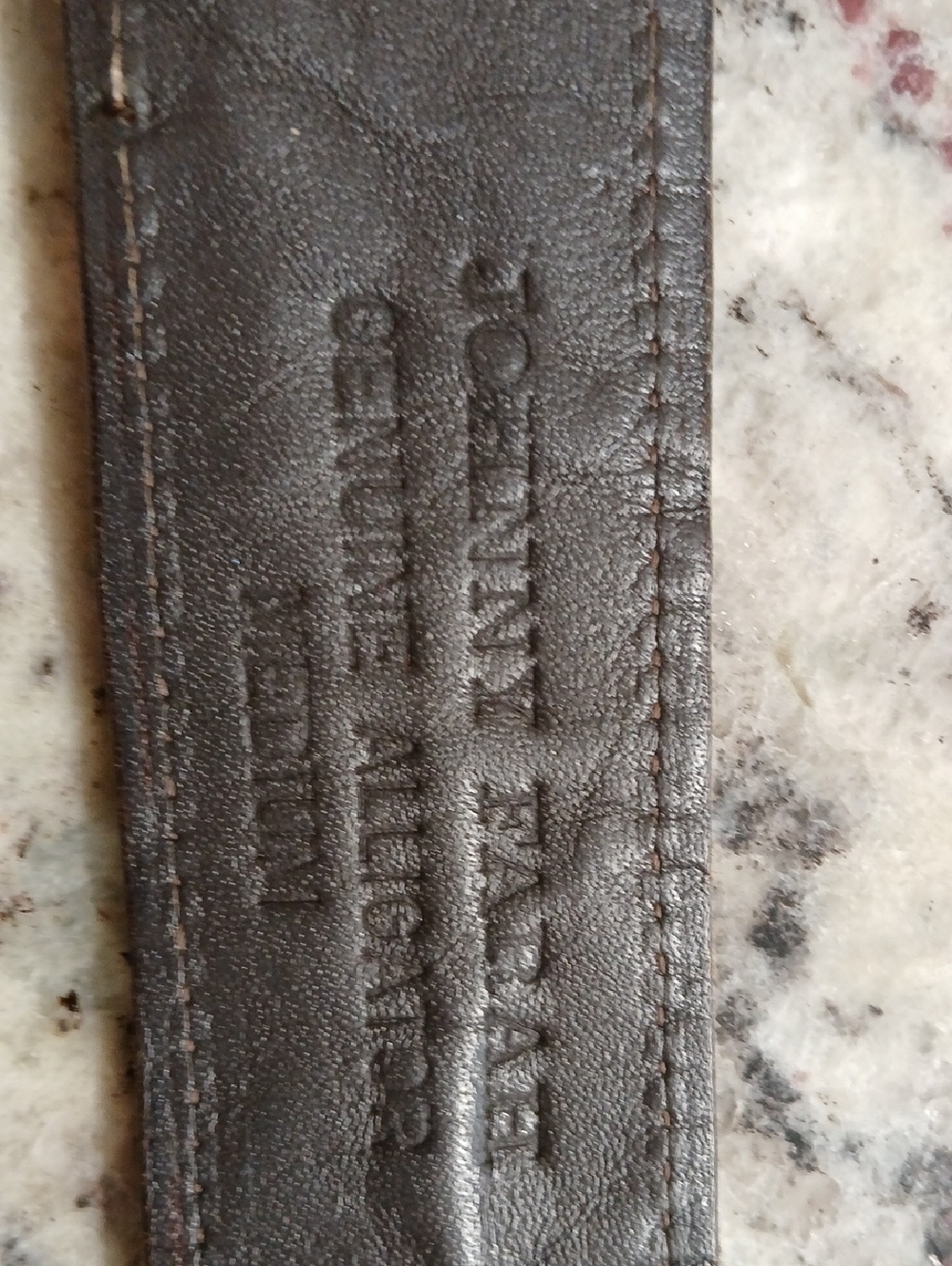 Leather Dress Belt in Dark Brown